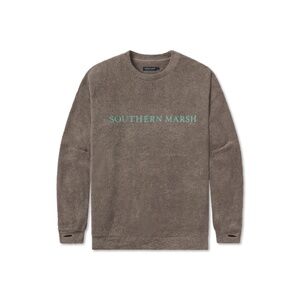 SOUTHERN MARSH Women's SUNDAY Sweatshirt Top Pullover Burnt Taupe  Size Small